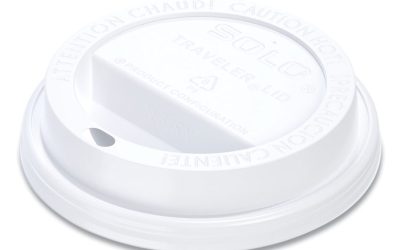 Traveler Cappuccino Style Dome Lid, Fits 10 Oz Cups, White, 100/pack, 10 Packs/carton