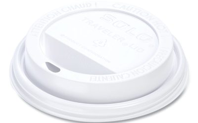 Traveler Cappuccino Style Dome Lid, Polystyrene, Fits 10 Oz To 24 Oz Hot Cups, White, 100/pack, 10 Packs/carton