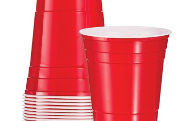 Solo Party Plastic Cold Drink Cups, 16 Oz, Red, 288/carton