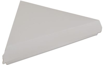 White Pizza Clamshells, 9.25 x 9 x 1.69, White, Paper, 400/Carton