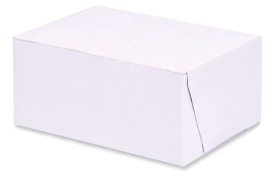 Bakery Boxes, Standard, 6 X 4.45 X 2.75, White, Paper, 250/carton