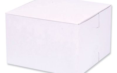 Bakery Boxes, Standard, 6 X 6 X 4, White, Paper, 250/carton