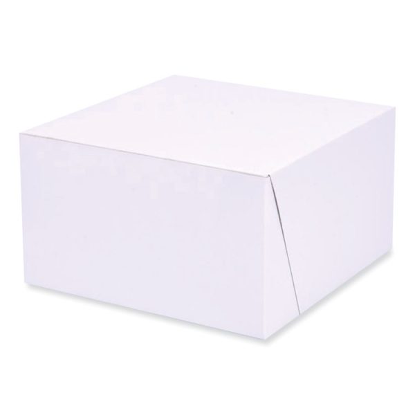 Bakery Boxes, Standard, 7 X 7 X 4, White, Paper, 250/carton