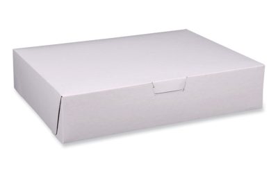 Bakery Boxes, Standard, 19 X 14 X 4, White, Paper, 50/carton