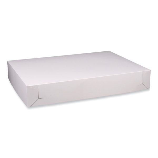 Bakery Boxes, Standard, 26 X 18.5 X 4, White, Paper, 50/carton - Image 2