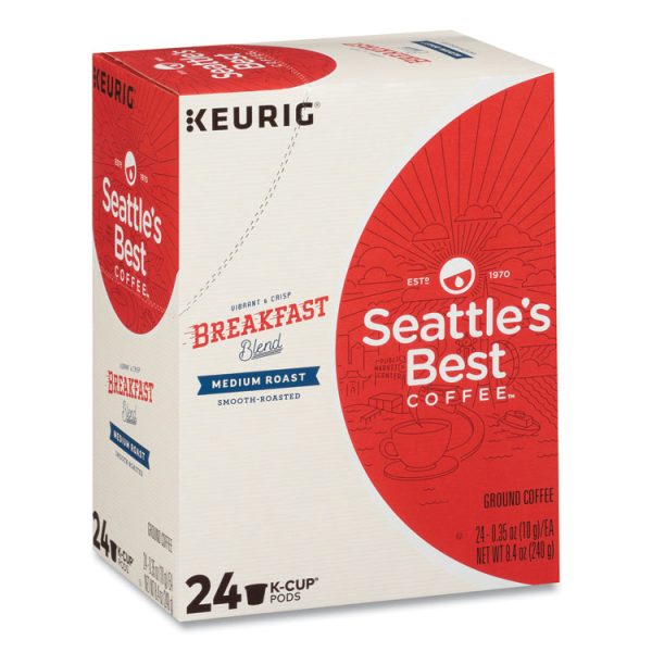 Breakfast Blend Coffee K-Cups, 24/Box, 4/Carton - Image 2