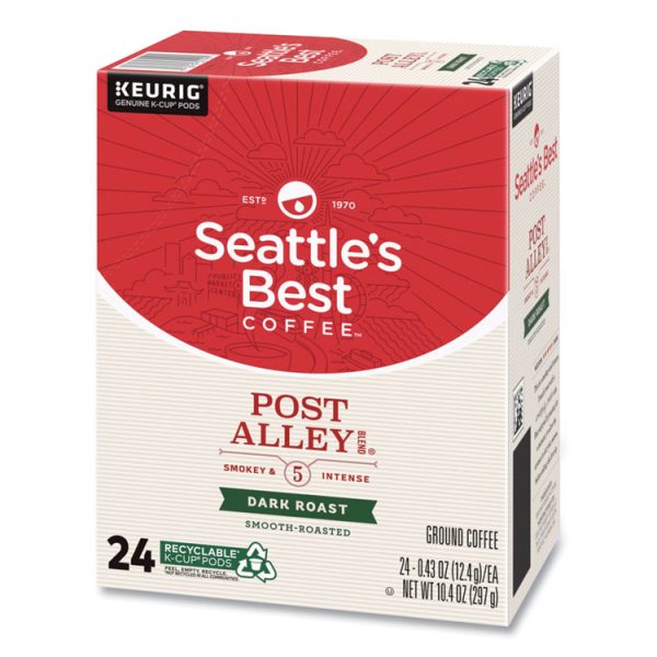 Post Alley Dark Coffee K-Cup, 24/Box, 4/Carton - Image 2