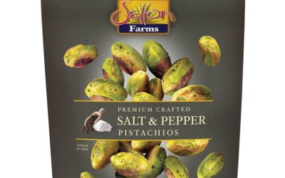 Salt and Pepper Pistachios, 2.5 oz Bag, 8/Carton