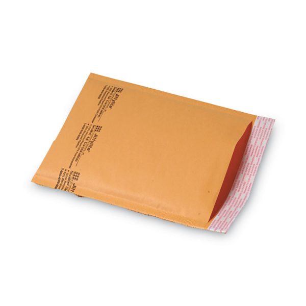 Jiffylite Self-Seal Bubble Mailer, #0, Barrier Bubble Air Cell Cushion, Self-Adhesive Closure, 6 x 10, Brown Kraft, 25/CT - Image 2