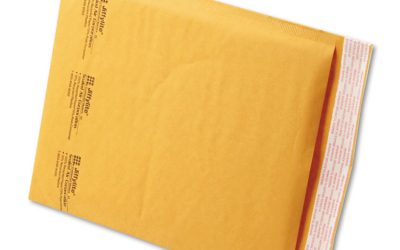 Jiffylite Self-Seal Bubble Mailer, #2, Barrier Bubble Air Cell Cushion, Self-Adhesive Closure, 8.5 x 12, Brown Kraft, 100/CT