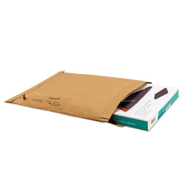 Jiffy Padded Mailer, #0, Paper Padding, Fold-Over Closure, 6 x 10, Natural Kraft, 250/Carton