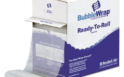 Bubble Wrap Cushioning Material in Dispenser Box, 0.19″ Thick, 12″ x 175 ft