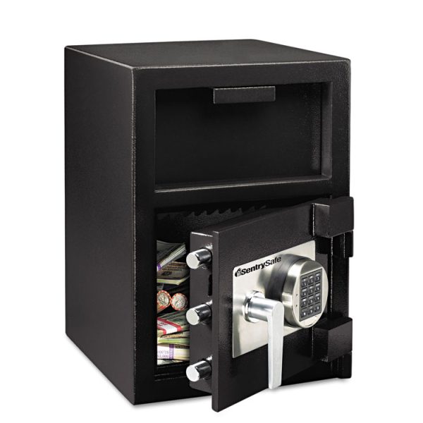 Digital Depository Safe, Extra Large, 1.3 Cu Ft, 14w X 15.6d X 24h, Black