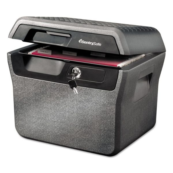 Waterproof Fire-Resistant File, 0.66 Cu Ft,16.63w X 13.88d X 14.13h, Charcoal Gray - Image 2