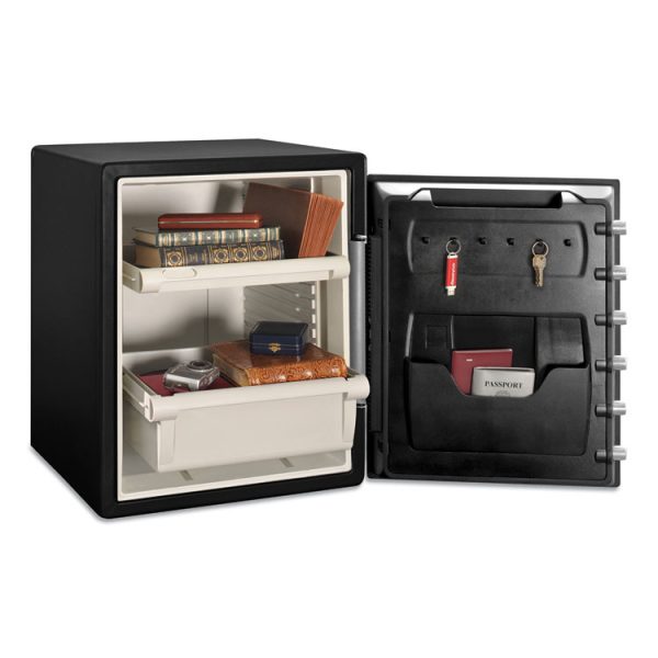 Fire-Safe With Combination Access, 2 Cu Ft, 18.6w X 19.3d X 23.8h, Black - Image 2