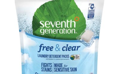 Natural Laundry Detergent Packs, Powder, Unscented, 45 Packets/pack, 8/carton
