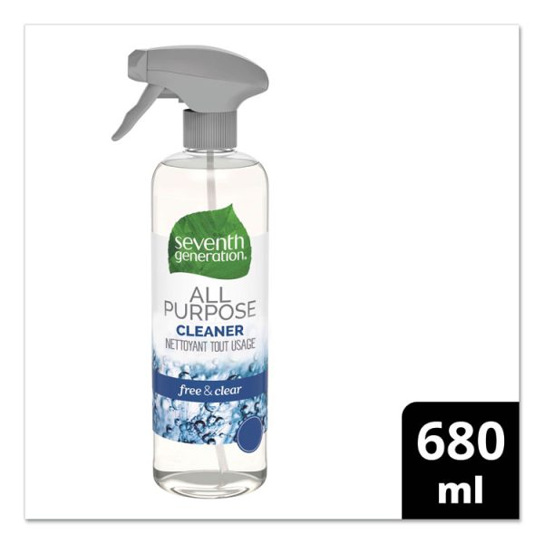 Natural All-Purpose Cleaner, Free And Clear/unscented, 23 Oz Trigger Spray Bottle, 8/carton - Image 3