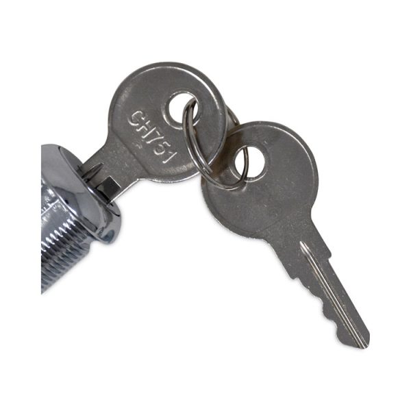 Replacement Lock And Keys For Cleaning Carts, Silver - Image 4