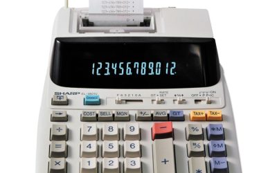 El-1801v Two-Color Printing Calculator, Black/red Print, 2.1 Lines/sec