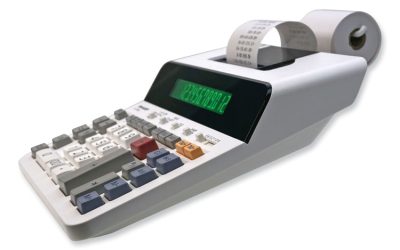 EL-T3301 Thermal Printing Calculator, Black Print, 8 Lines/Sec