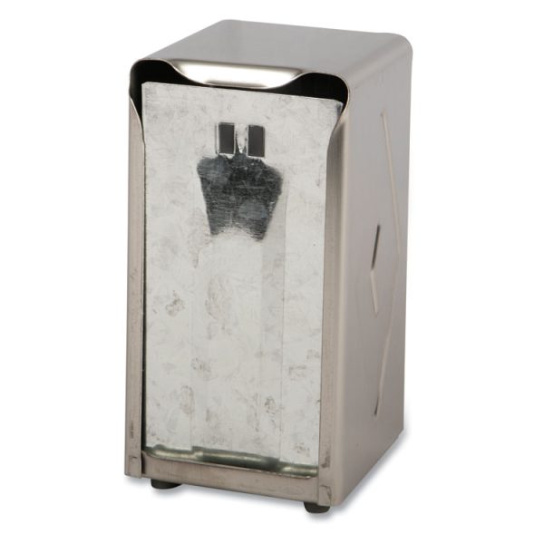 Tabletop Napkin Dispenser, Tall Fold, 3.75 x 4 x 7.5, Capacity: 150, Chrome - Image 3