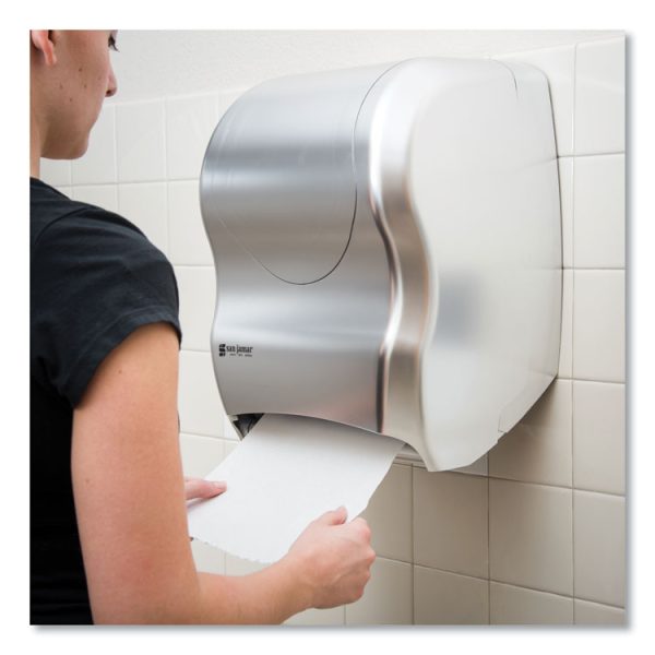 Tear-N-Dry Touchless Roll Towel Dispenser, 16.75 X 10 X 12.5, Silver - Image 4