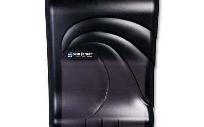 Ultrafold Multifold/c-Fold Towel Dispenser, Oceans, 11.75 X 6.25 X 18, Transparent Black Pearl