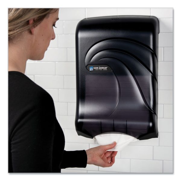 Ultrafold Multifold/c-Fold Towel Dispenser, Oceans, 11.75 X 6.25 X 18, Transparent Black Pearl - Image 3