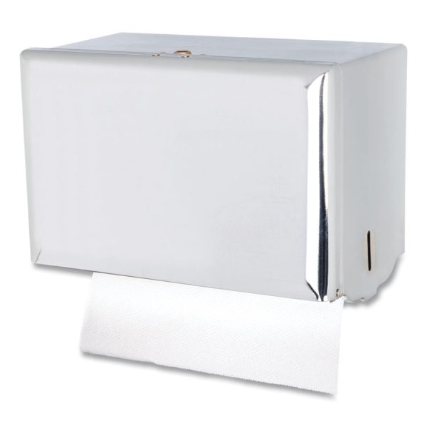 Singlefold Paper Towel Dispenser, 10.75 X 6 X 7.5, Chrome - Image 2