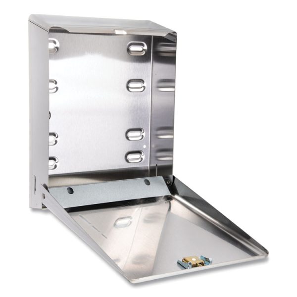 C-Fold/multifold Towel Dispenser, 11.38 X 4 X 14.75, Stainless Steel - Image 4