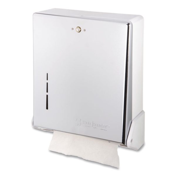 True Fold C-Fold/multifold Paper Towel Dispenser, 11.63 X 5 X 14.5, Chrome - Image 2