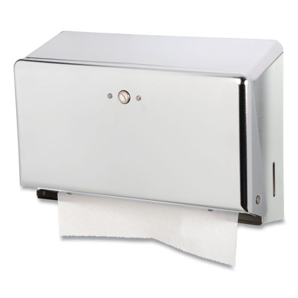 Mini C-Fold/multifold Towel Dispenser, 11.13 X 3.88 X 7.88, Chrome - Image 2