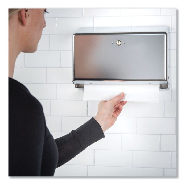 Mini C-Fold/multifold Towel Dispenser, 11.13 X 3.88 X 7.88, Chrome - Image 4