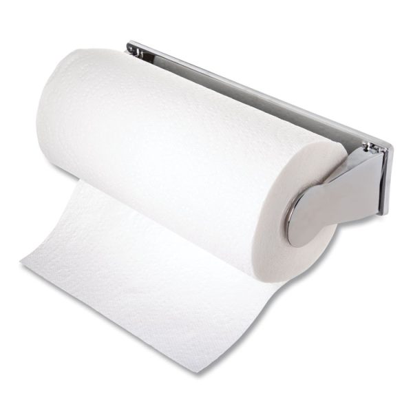 Perforated Roll Towel Dispenser For 11 Inch Roll, 13.25 X 4.63 X 2.88, Chrome - Image 3