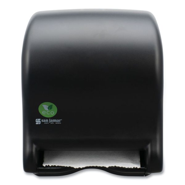 Ecological Mechanical Towel Dispenser, 9.1 x 14.4 x 11.8, Black