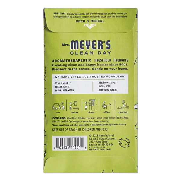 Clean Day Scent Sachets, Lemon Verbena, 0.05 Lbs Sachet, 18/carton - Image 2