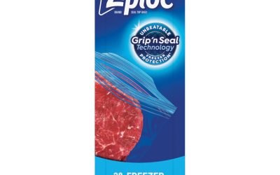 Zipper Freezer Bags, 1 gal, 2.7 mil, 9.6″ x 12.1″, Clear, 28 Bags/Box, 9 Boxes/Carton