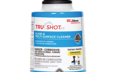 TruShot 2.0 Glass and Multisurface Cleaner, Clean Fresh Scent, 10 oz Cartridge, 4/Carton
