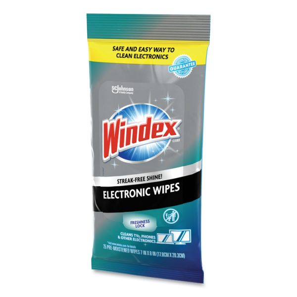 Electronics Cleaner, 1-Ply, 7 x 10, Neutral Scent, White, 25/Pack, 12 Packs/Carton - Image 4