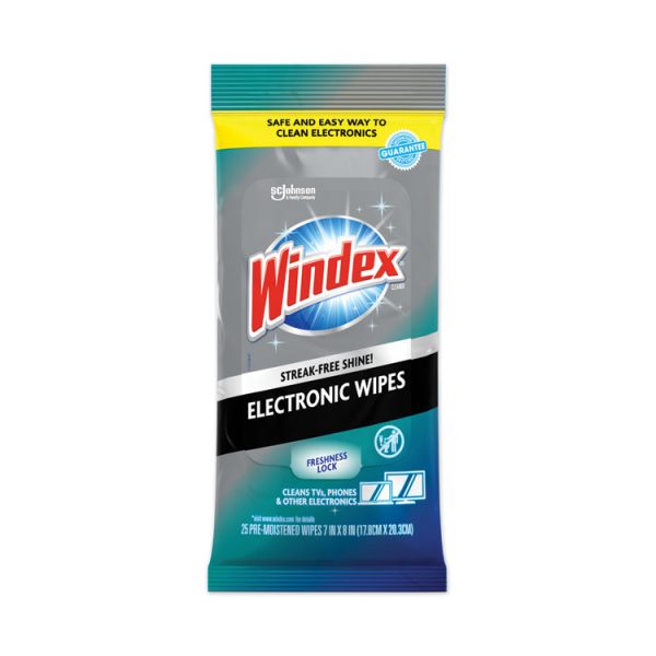 Electronics Cleaner, 1-Ply, 7 x 10, Neutral Scent, White, 25/Pack, 12 Packs/Carton - Image 3