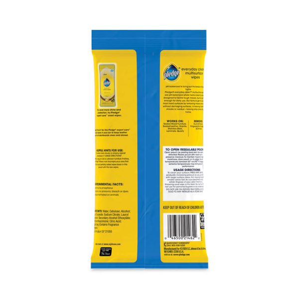Multi-Surface Cleaner Wet Wipes, Cloth, 7 x 10, Fresh Citrus, White, 25/Pack, 12 Packs/Carton - Image 4