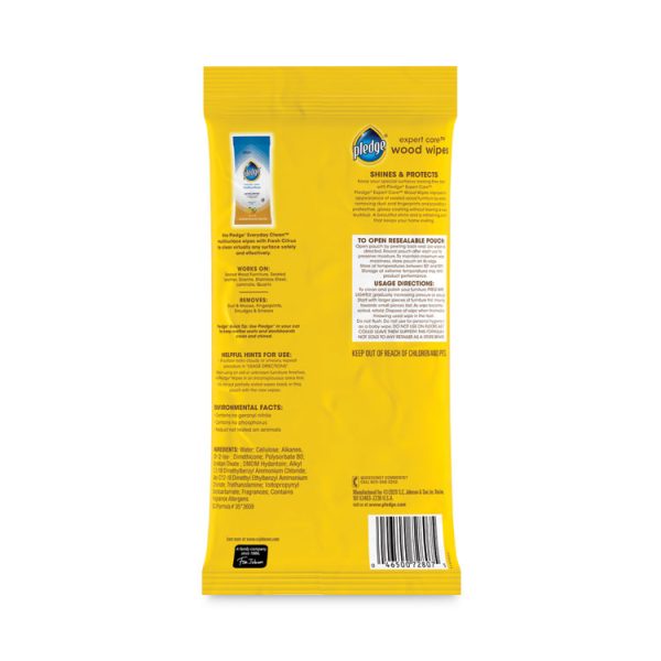 Lemon Scent Wet Wipes, Cloth, 7 X 10, White, 24/pack, 12 Packs/carton - Image 4