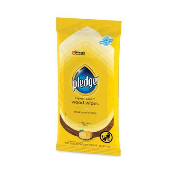 Lemon Scent Wet Wipes, Cloth, 7 X 10, White, 24/pack, 12 Packs/carton - Image 3
