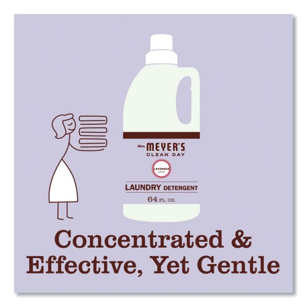 Liquid Laundry Detergent, Lavender Scent, 64 Oz Bottle, 6/carton - Image 4