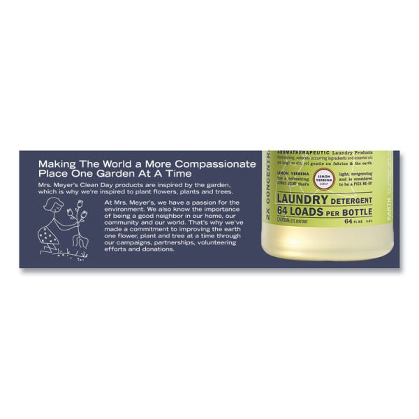 Liquid Laundry Detergent, Lemon Verbena Scent, 64 Oz Bottle, 6/carton - Image 3