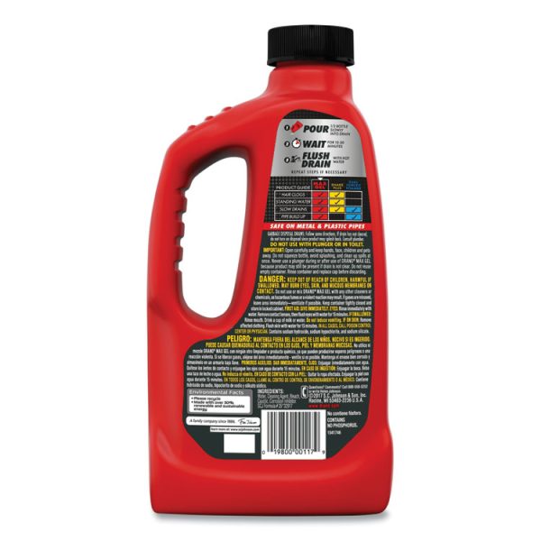 Max Gel Clog Remover, 32 Oz Bottle, 12/carton - Image 3