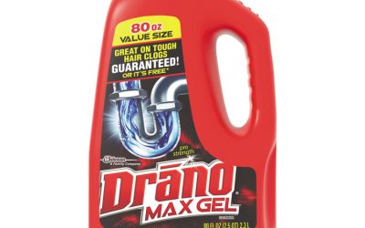 Max Gel Clog Remover, Bleach Scent, 80 Oz Bottle, 6/carton