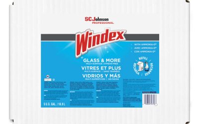 Glass Cleaner with Ammonia-D, 5 gal Bag-in-Box Dispenser