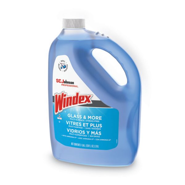 Glass Cleaner With Ammonia-D, 1 Gal Bottle, 4/carton - Image 4