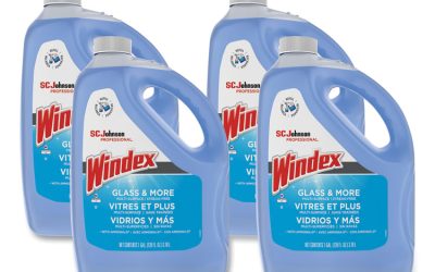 Glass Cleaner With Ammonia-D, 1 Gal Bottle, 4/carton